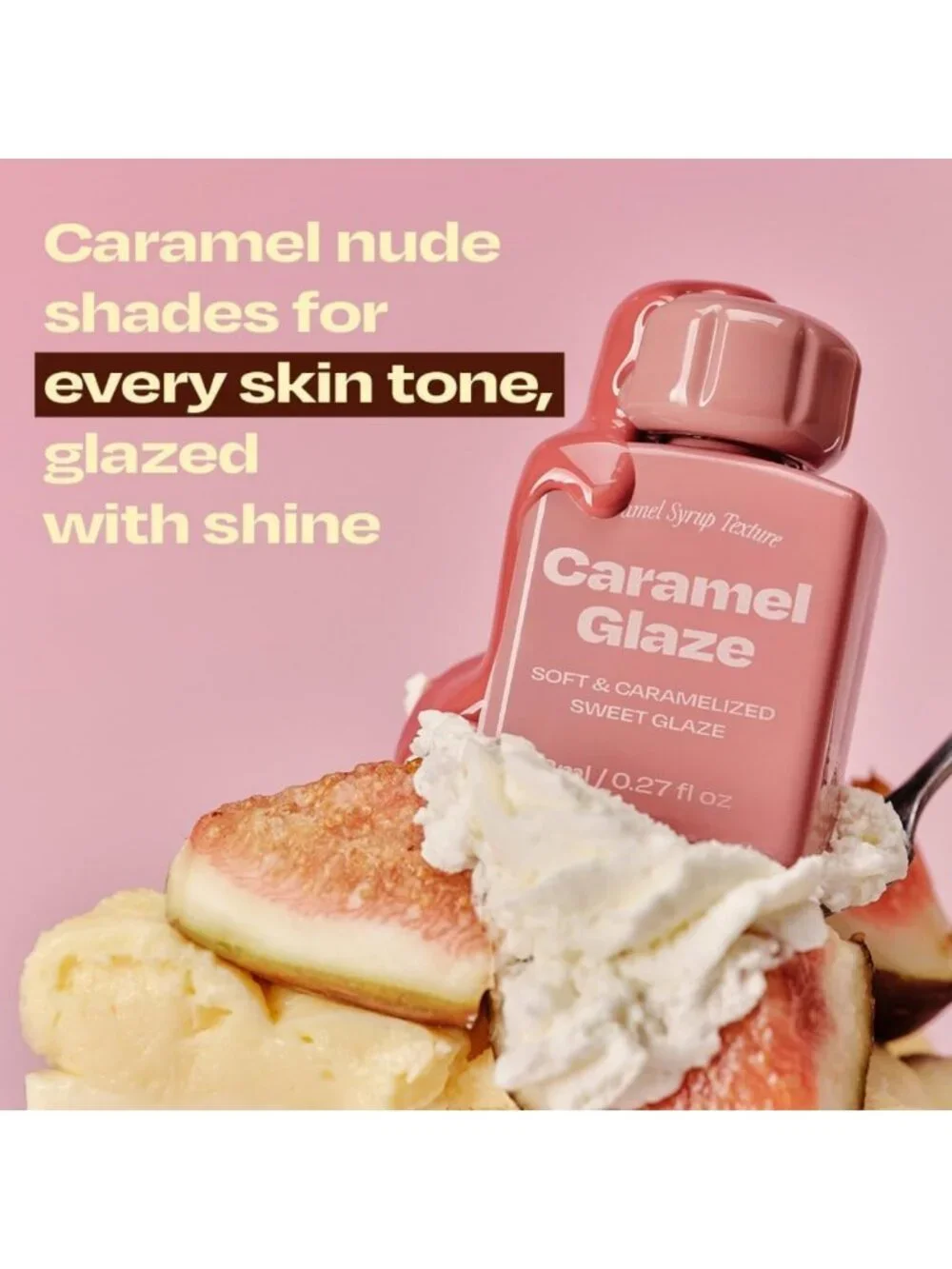 Caramel Glaze Lip Tint | K-Beauty High-Gloss, Full-Coverage, Non-Sticky Shine